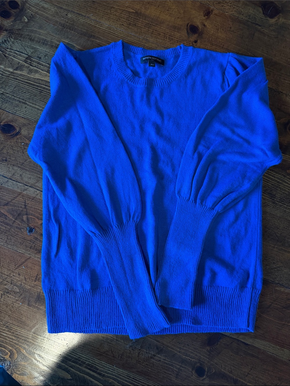 Banana Republic Women's Bright Royal Blue Crewneck Sweater